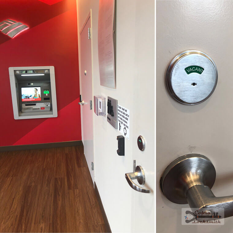Security room lock installation