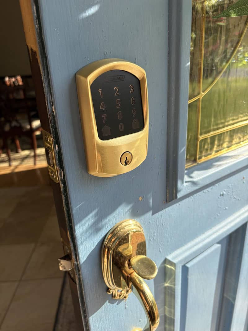 new smart lock installation